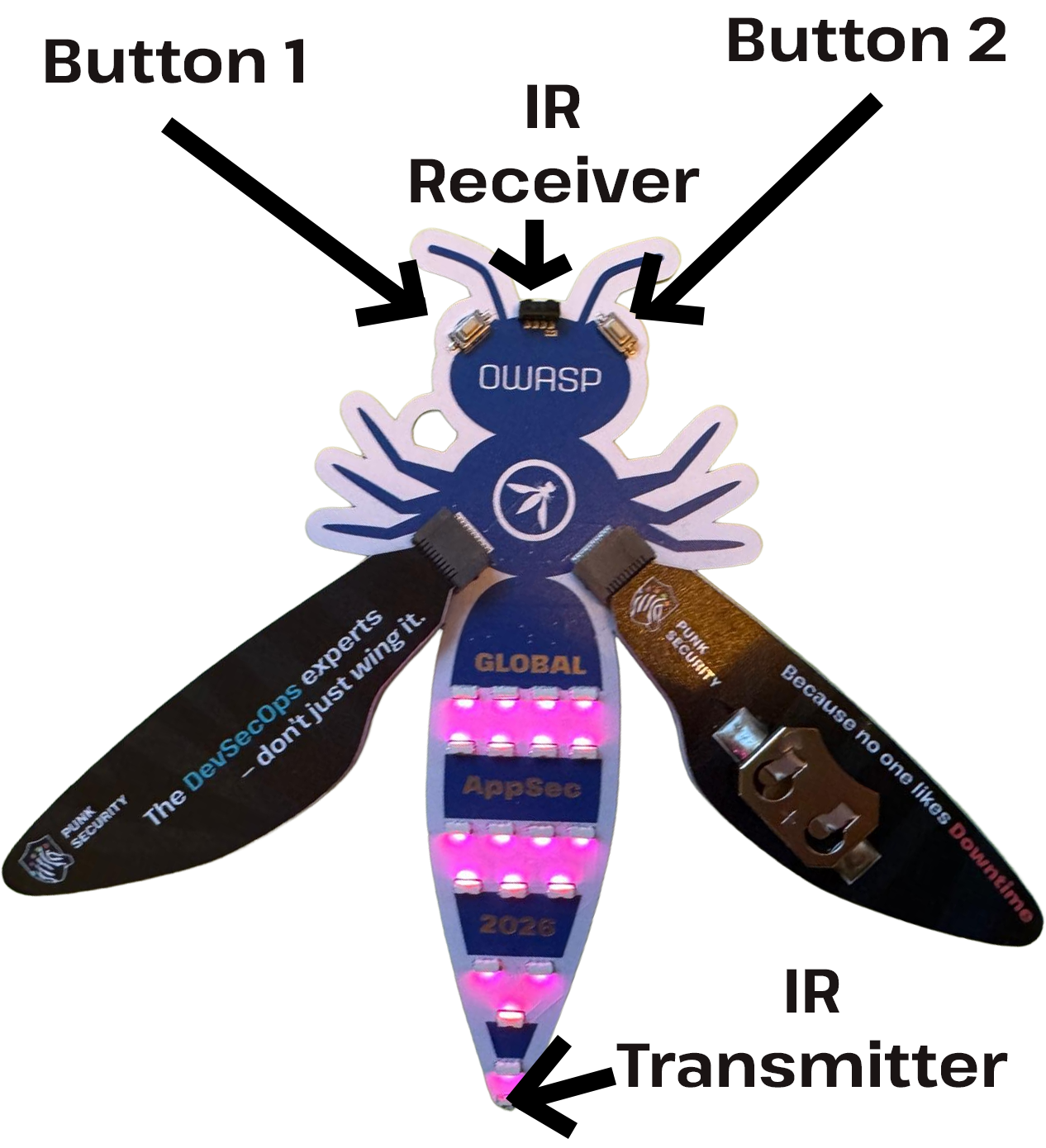 OWASP 2026 conference badge made by Punk Security