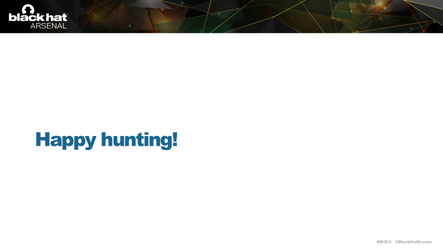 Happy hunting!